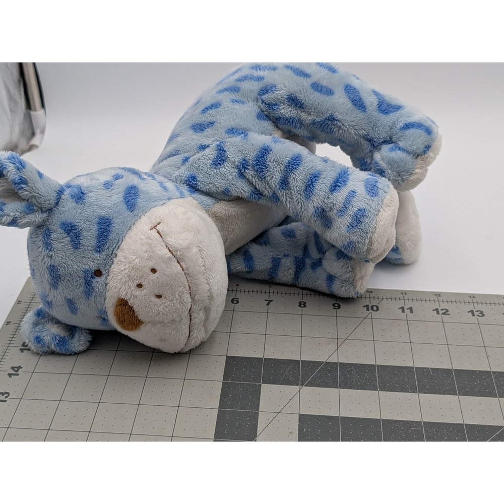 Animal Alley Baby Cat Leopard Plush Blue 10 Inch Stuffed Animal Toy - Picture 11 of 11